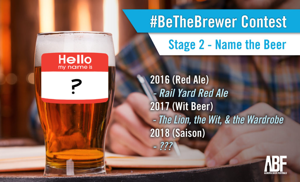 #BeTheBrewer Contest – Name the Beer!